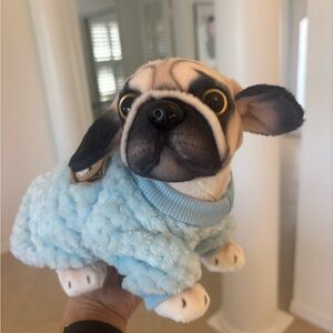 Blue Plush Dog Toy